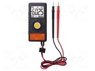 Digital multimeter; LCD; (6000); VDC: 6V,60V,450V; 0÷40°C TEMPO