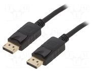 Cable; DisplayPort plug,both sides; PVC; 10m; black; 28AWG GEMBIRD