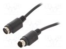 Cable; DIN mini 4pin socket,DIN mini 4pin plug; 1.8m; black GEMBIRD
