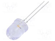 LED; 10mm; white warm; 30°; Front: convex; 2.5÷5V; No.of term: 2 OPTOSUPPLY