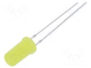 LED; yellow; 4.8mm; 500÷750mcd; 180°; Front: flat; 1.8÷2.6VDC; 78mW OPTOSUPPLY