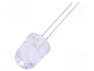LED; green; 10mm; 7000mcd; 30°; Front: convex; 3÷13VDC; No.of term: 2 OPTOSUPPLY