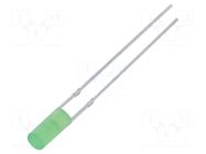 LED; green; 3mm; 750÷1120mcd; 110°; Front: flat; 2.9÷3.4VDC; 108mW OPTOSUPPLY