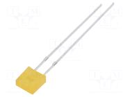 LED; orange; rectangular; 2x5x5mm; 100÷150mcd; 100°; Front: flat OPTOSUPPLY