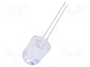 LED; 10mm; orange; 4200mcd; 30°; Front: convex; 3÷13V; No.of term: 2 OPTOSUPPLY