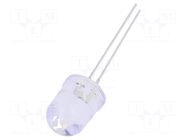 LED; orange; 10mm; 4200mcd; 30°; Front: convex; 3÷13VDC OPTOSUPPLY