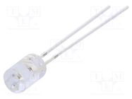LED; 5mm; red; 500÷750mcd; 100°; Front: flat; 12÷15V; No.of term: 2 OPTOSUPPLY