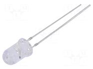 LED; UV; 30°; 12÷20mA; P: 150mW; 400÷410nm; 5VDC; THT; Front: convex OPTOSUPPLY