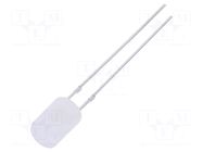 LED; white cold; 5mm; 1120÷1560mcd; 140°; Front: flat; 2.9÷3.4VDC OPTOSUPPLY