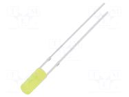 LED; yellow; 3mm; 330÷500mcd; 110°; Front: flat; 2.1÷2.6VDC; 78mW OPTOSUPPLY