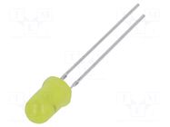 CRLED; yellow; 5mm; 3000mcd; 30°; Front: convex; 12VDC; No.of term: 2 OPTOSUPPLY