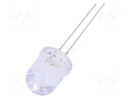 LED; yellow; 10mm; 4200mcd; 30°; Front: convex; 3÷13VDC OPTOSUPPLY