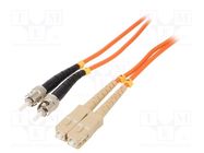 Fiber patch cord; OM2; SC/UPC,ST/UPC; 5m; Optical fiber: 50/125um GEMBIRD