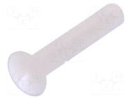Screw; M3x16; 0.5; Head: countersunk; slotted; 1mm; polyamide; 8G202 DREMEC
