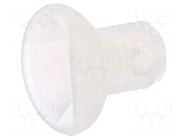 Screw; M3x5; 0.5; Head: countersunk; slotted; 1mm; polyamide; 8G202 DREMEC