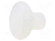 Screw; M4x6; 0.7; Head: countersunk; slotted; 1.3mm; polyamide DREMEC