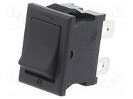 ROCKER; DPST; Pos: 2; ON-OFF; 10A/125VAC; black; none; Body: black NKK SWITCHES