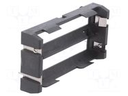 Holder; 18650,MR18650; Batt.no: 2; PCB; polyamide; plastic KEYSTONE