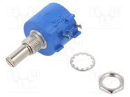 Potentiometer: shaft; multiturn; 10kΩ; 2W; ±5%; 6.3mm; linear SR PASSIVES