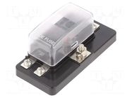 Fuse boxes; 11mm; 30A; screw; Leads: M4 screws; ways: 4; -20÷85°C OPTIFUSE