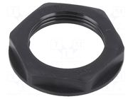 Nut; M25; polyamide; black; Thread: metric; Pitch: 1.5; -20÷90°C BM GROUP