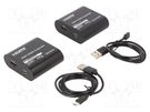 HDMI extender; HDMI 1.3; black; Kit: transmitter,receiver; Cat: 6 GEMBIRD