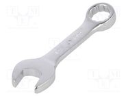 Wrench; combination spanner; 19mm; Chrom-vanadium steel; short KING TONY