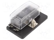 Fuse boxes; 11mm; 30A; screw; Leads: connectors; ways: 4; -20÷85°C OPTIFUSE