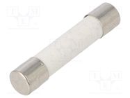 Fuse: fuse; quick blow; 25A; 250VAC; ceramic; 6.3x32mm; brass OPTIFUSE