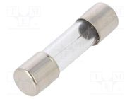 Fuse: fuse; quick blow; 15A; 250VAC; glass; 5x20mm; bulk OPTIFUSE