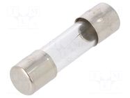 Fuse: fuse; 6A; 250VAC; quick blow; glass; 5x20mm; bulk OPTIFUSE