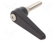 Lever; adjustable; Thread len: 40mm; Lever length: 62mm ELESA+GANTER