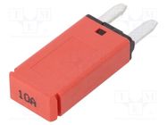 Fuse: fuse; 10A; 14VDC; automotive; 12.45mm; Mini 