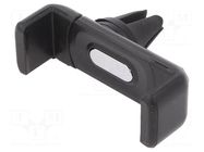 Car holder; black; air vent; Size: 50-85mm GEMBIRD