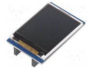 Display: LCD; graphical; 160x128; 52x34.5mm; 1.8"; PIN: 40; 1x40 WAVESHARE
