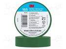 Tape: electrical insulating; W: 19mm; L: 20m; Thk: 0.152mm; green 3M