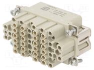 Connector: HDC; contact insert; female; Han® DDD; PIN: 75; 75+PE HARTING