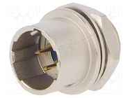 Connector: circular; HR10; push-pull; socket; 2A; gold-plated; male HIROSE