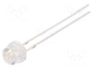 LED; green; 4.8mm; 750÷1120mcd; 100°; Front: convex; 5VDC OPTOSUPPLY