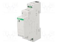 Relay: installation; impulse; NO; Ucoil: 24VAC,24VDC; 16A; -25÷50°C F&F