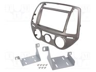 Radio frame; Hyundai; 2 DIN; silver ACV