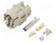 Connector: circular; male; contact insert; Han® F+B; PIN: 13 HARTING
