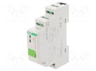 Relay: installation; bistable,impulse; NO; for DIN rail mounting F&F