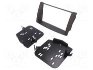 Radio frame; Hyundai; 2 DIN; black ACV