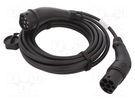 Cable: eMobility; 1x0.5mm2,5x2.5mm2; 480V; 11kW; IP44; 10m; 20A HARTING
