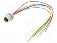 PIN: 8; for panel mounting BINDER