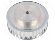 Belt pulley; AT10; W: 25mm; whell width: 40mm; Ø: 93.65mm; aluminium OPTIBELT