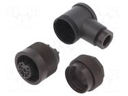 Connector: circular; 250V; 10A; PIN: 7; plug; female; screw terminal BINDER