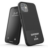 SuperDry Moulded Canvas iPhone 12 mini Case czarny/black 42584, SuperDry