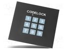 Code lock; 9÷15VDC; 8÷12VAC; Features: light signaller; WHADDA VELLEMAN